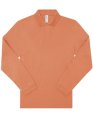 Heren polo B&C My Polo 210 Long Sleeve Almalfi Coral
